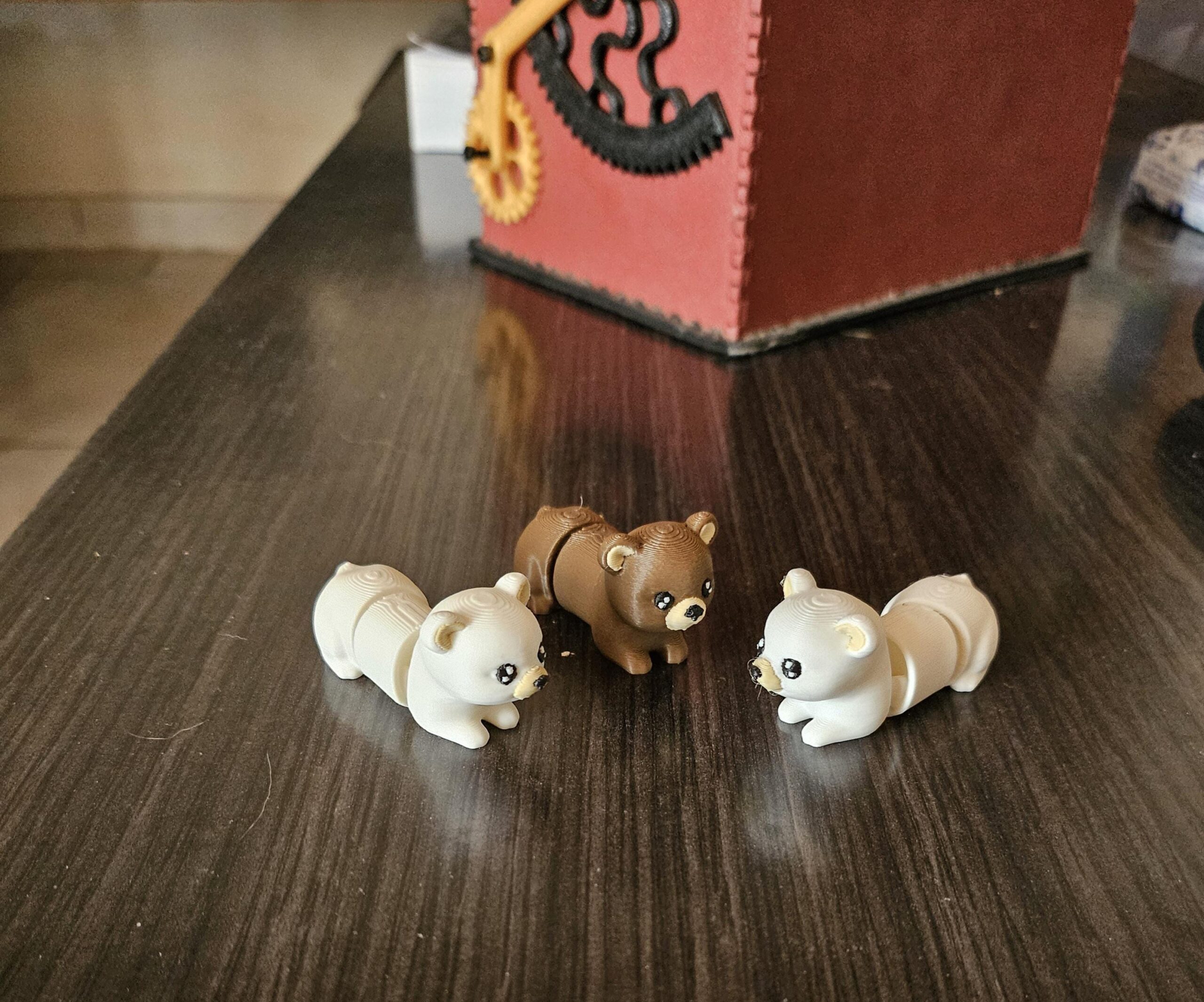 Mini Urso de Pelúcia Flexível Articulado - Image 2