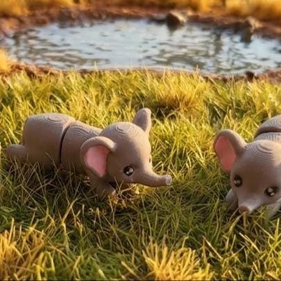 Mini Elefante Flexível Articulado